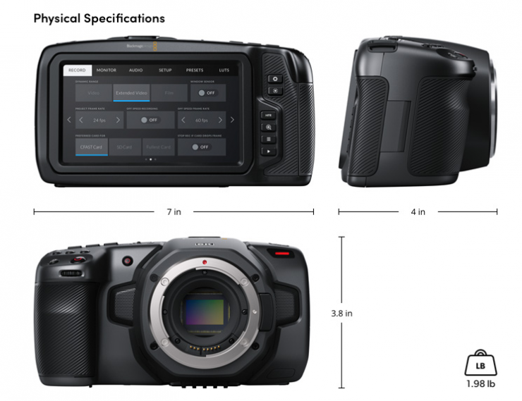 Blackmagic Design Releases S35 Pocket Cinema Camera 6K with EF Mount