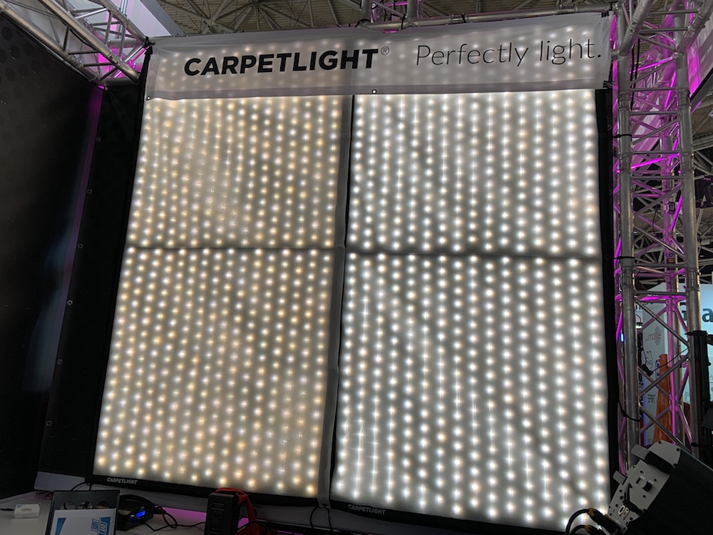 Carpetlight LED fabricbased panels Newsshooter