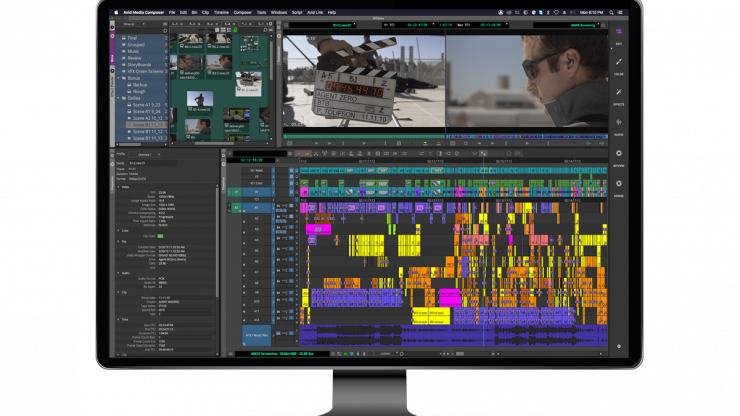 Media Composer Ultimate Pro Video Editing Software UI