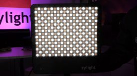 Zylight Go Panel with Active Diffusion Newsshooter at IBC 2019