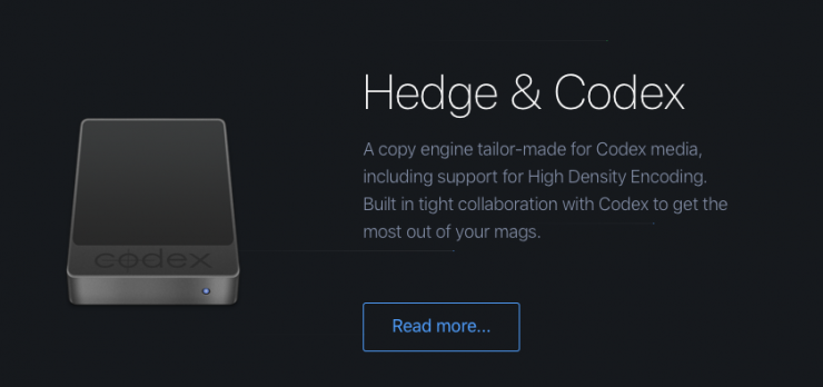 Hedge now supports Codex Media