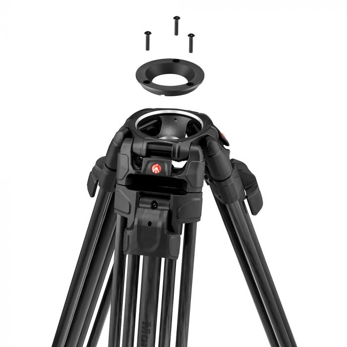 video tripods manfrotto 645 ftt mvttwinfc 75mm adapter