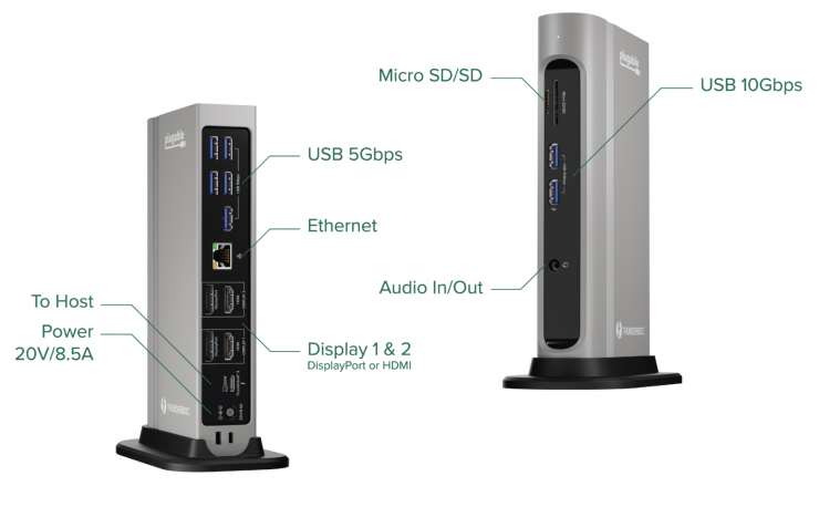 Plugable Thunderbolt 3 & USB-C Docking Station