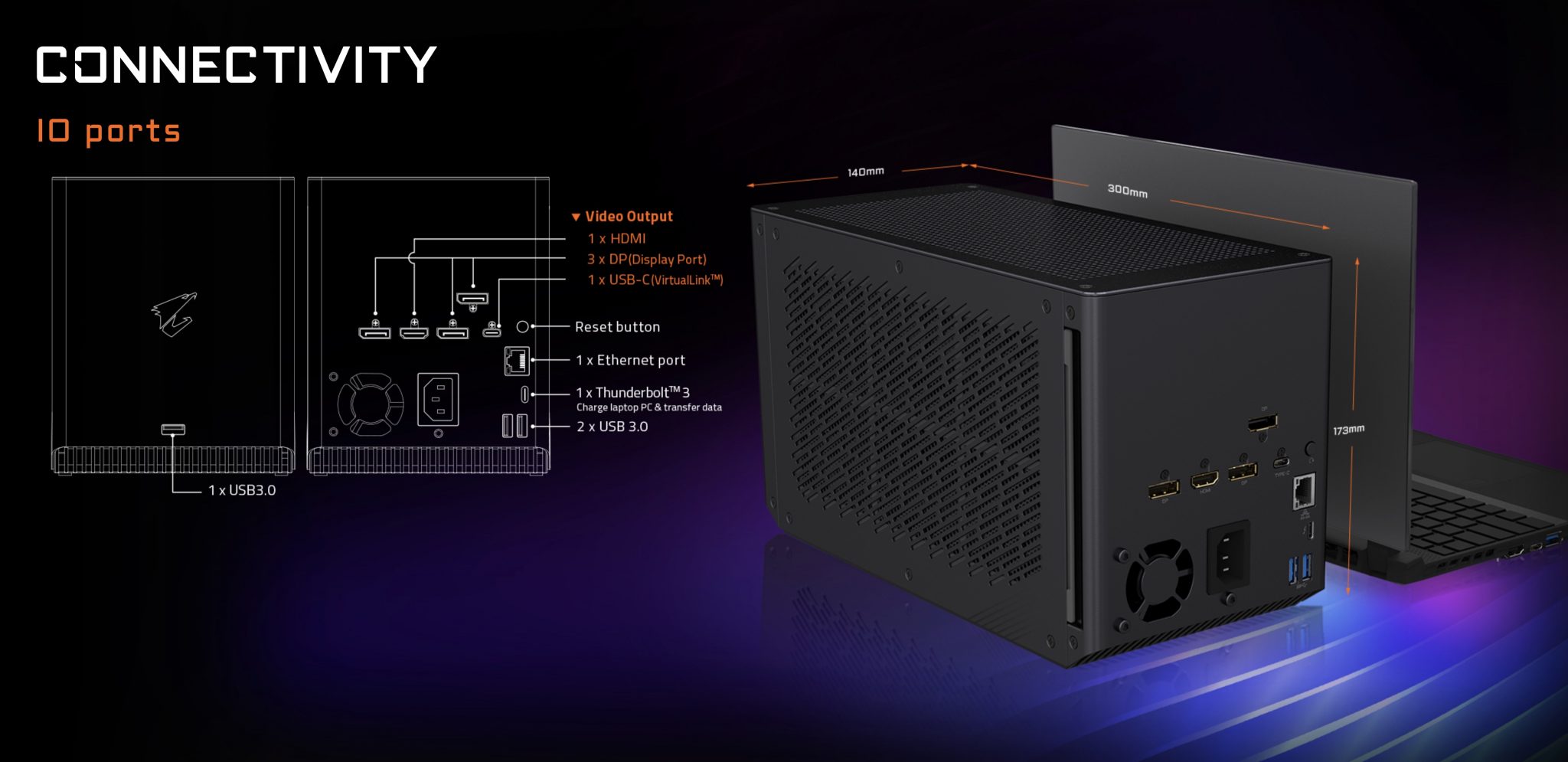 Gigabyte watercooled eGPU Newsshooter