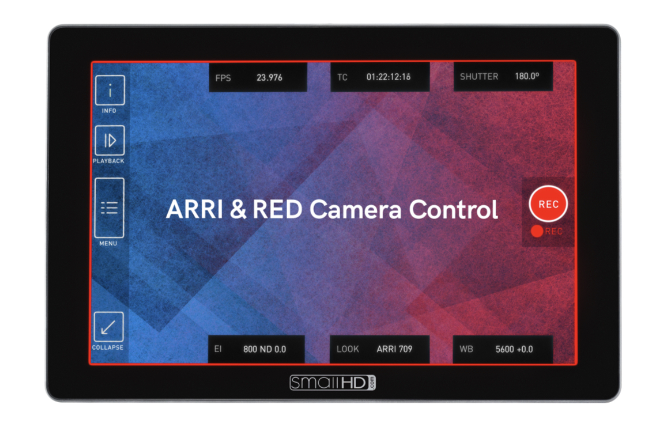 SmallHD Cine 7 monitors now include RED & ARRI Camera Control for