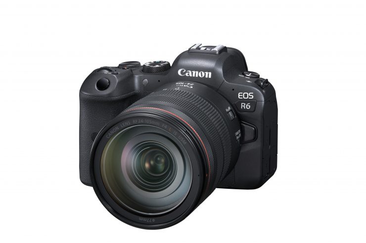 Canon EOS R6 FrontSlantLeft RF24 105mmF4LISUSM