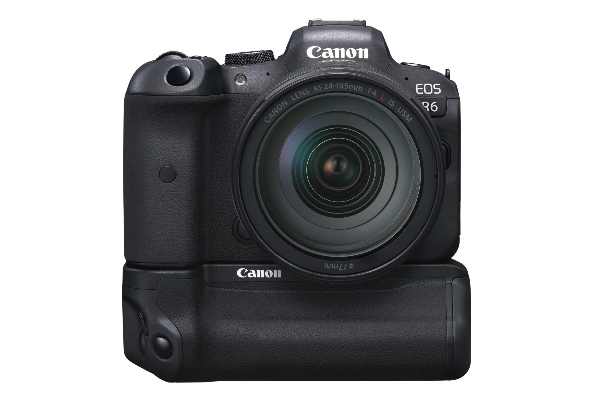 Canon EOS R6 FrontRF24 105mmF4LISUSM with BG R10 battery Grip Newsshooter