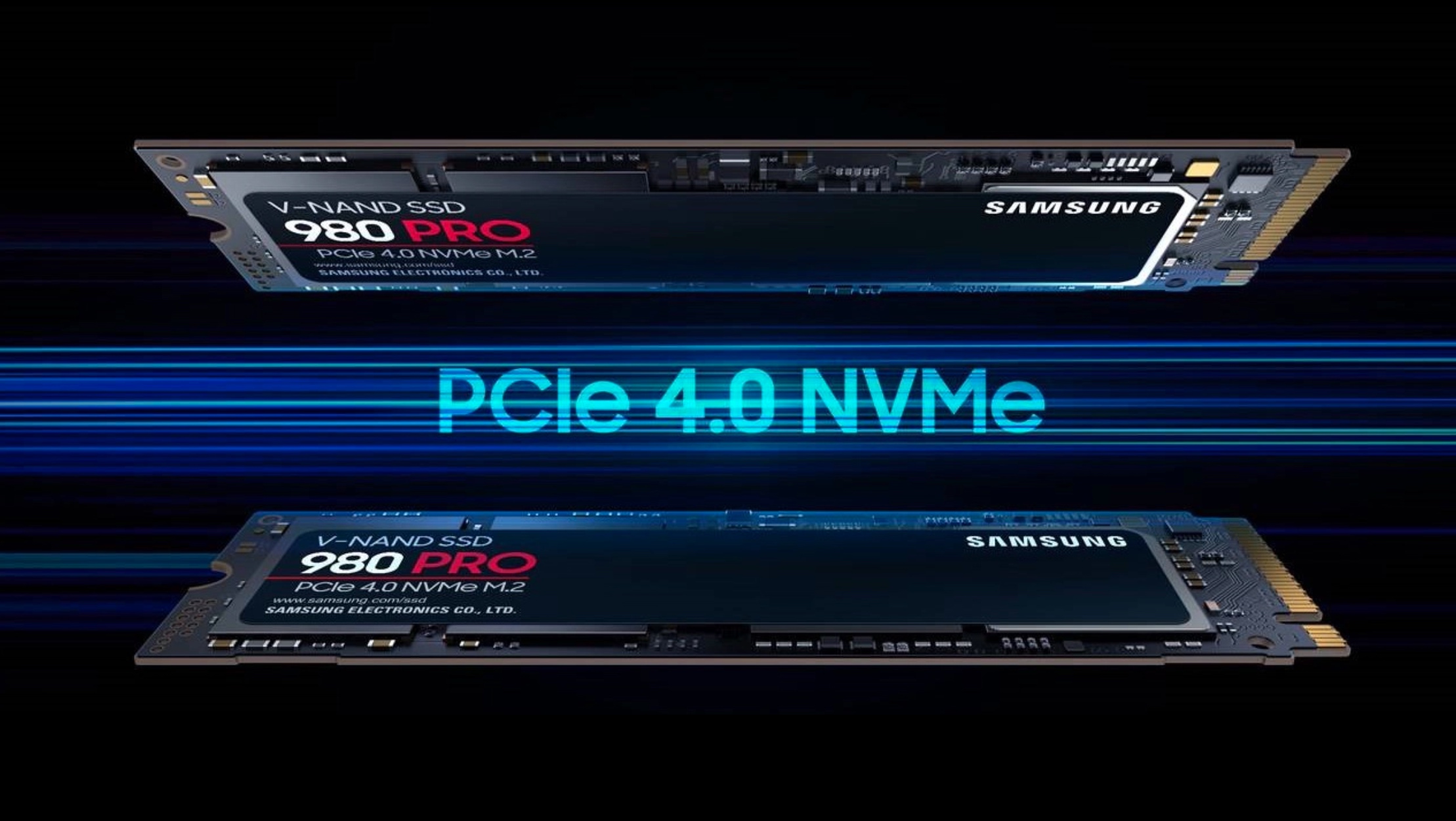 Samsung 980 PRO PCIe 4.0 NVMe SSD with write speeds of up to 5,000