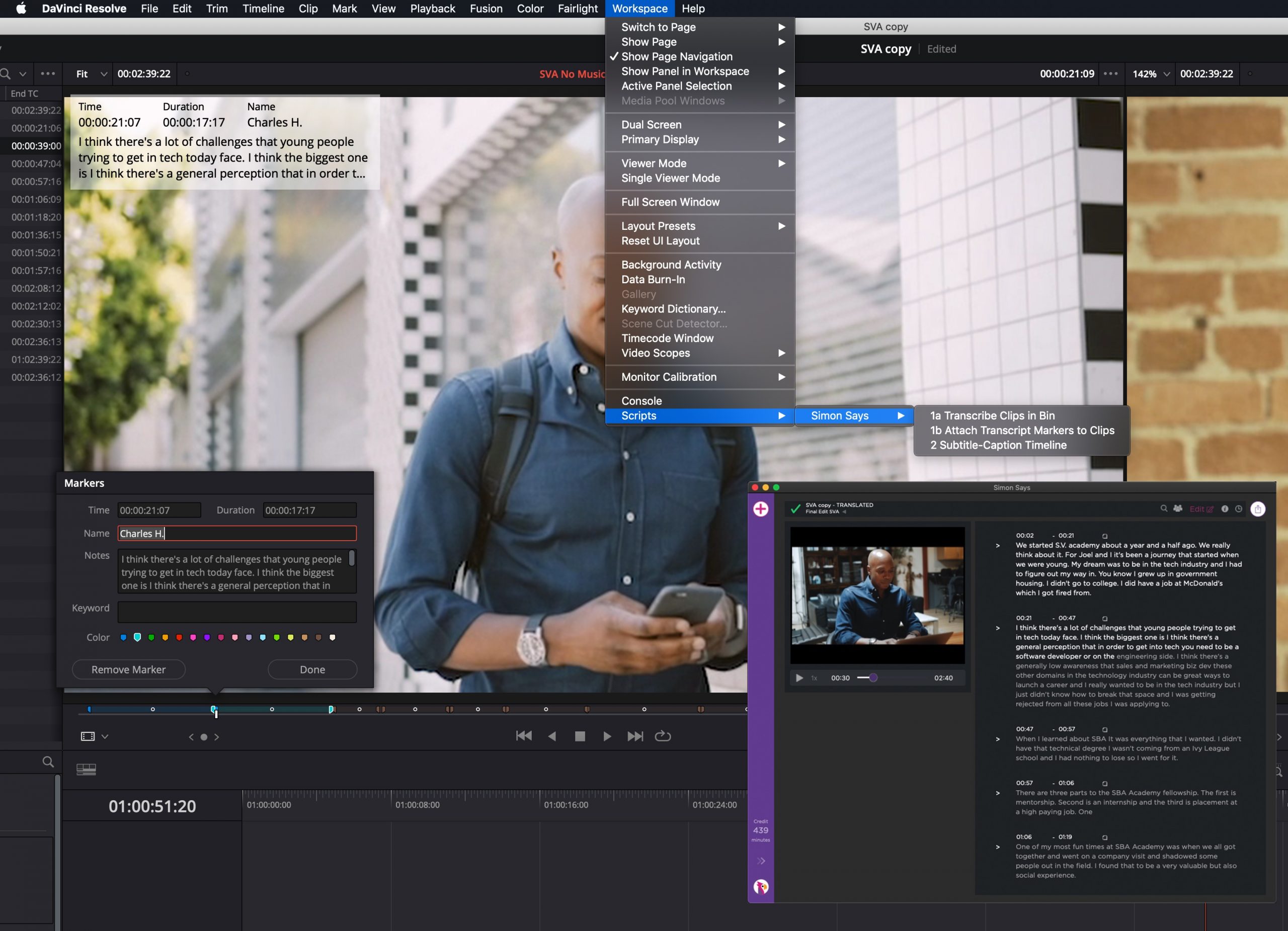 resolve markers2 Newsshooter