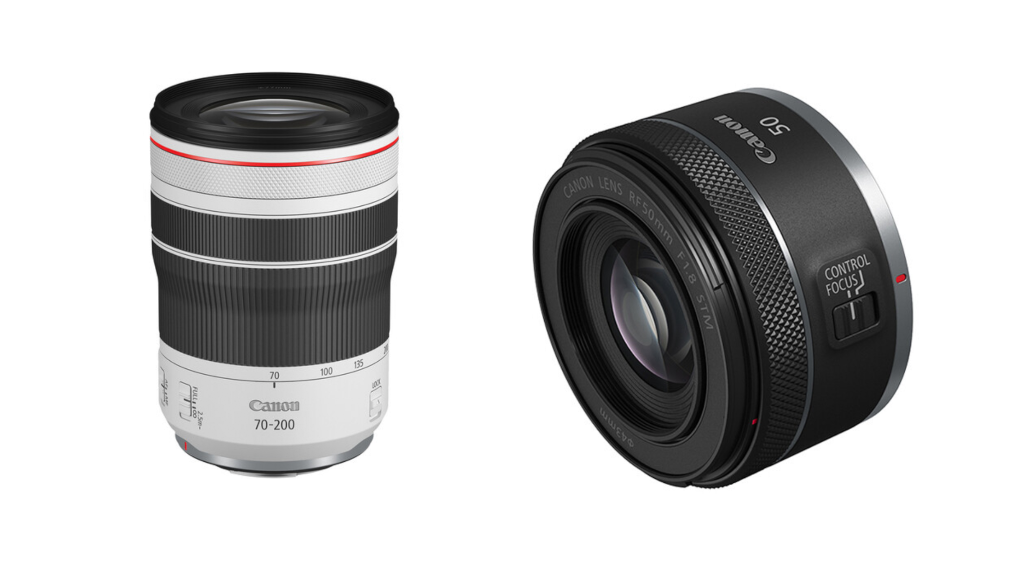 Canon 50mm f/1.8 STM & 70-200mm f/4L IS USM now available in RF 