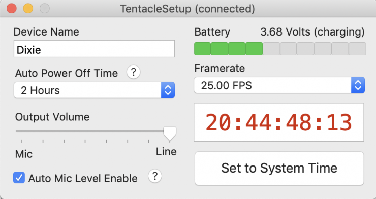 Tentacle Sync Firmware Update 2
