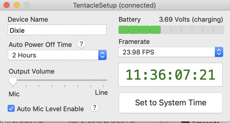 Tentacle Sync Firmware Update