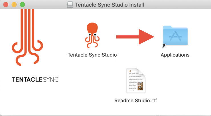 Tentacle Sync Studio Install OSX