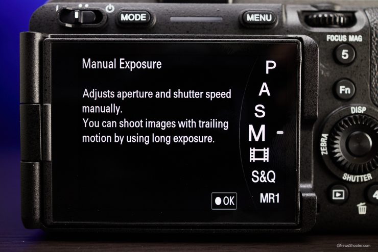 Sony FX3 MENU Mode