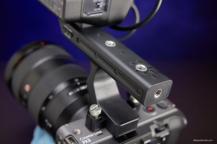 Sony FX3 handle taps