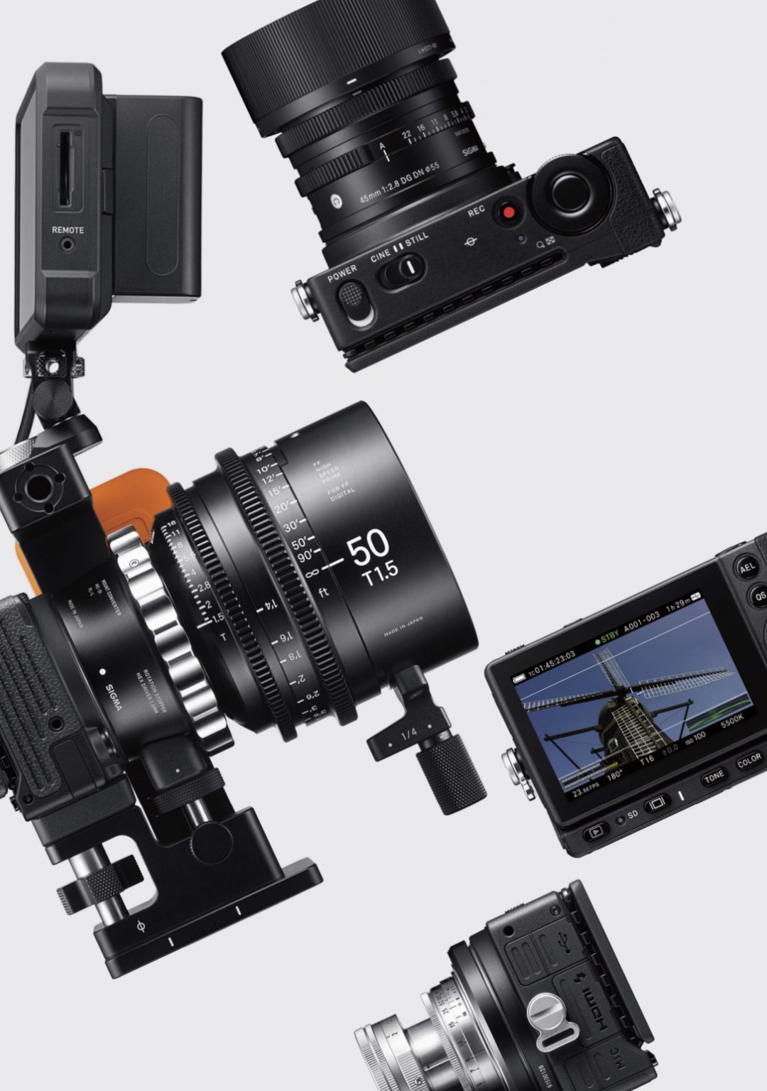 SIGMA fp L & EVF11 Electronic Viewfinder Newsshooter