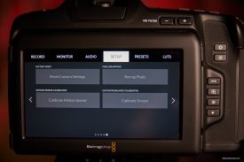 Pocket Cinema Camera 6K Pro LCD Setup