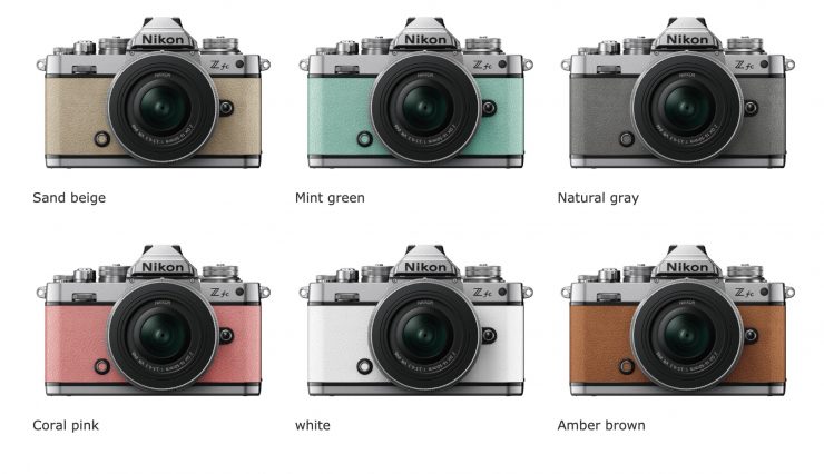 Nikon Z fc premium exterior leather colors