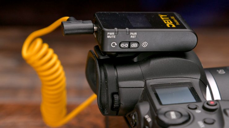 Deity Pocket Wireless RX blocks EVF