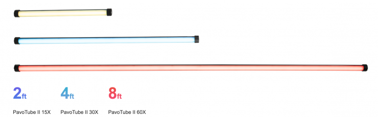 Nanlite PavoTube II 30X 1Kit – Luce Continua Multicolore Con Bluetooth, Peso 2kg