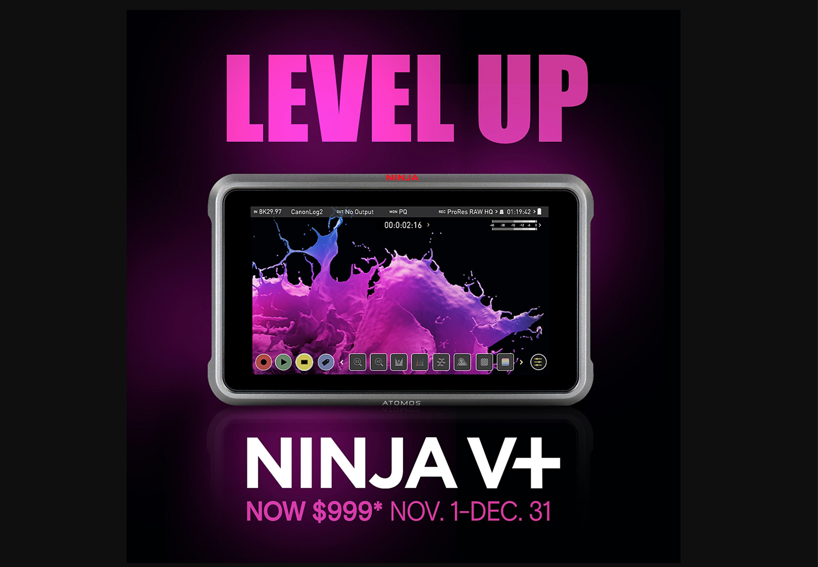Atomos Ninja V+ now $999 USD - Newsshooter