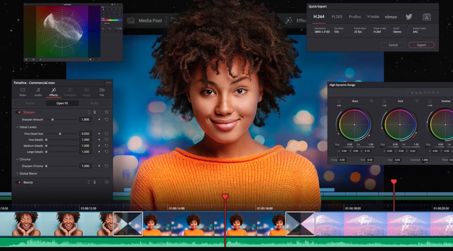 davinci resolve upscale free