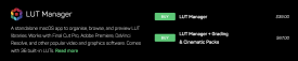 Color Finale LUT Manager