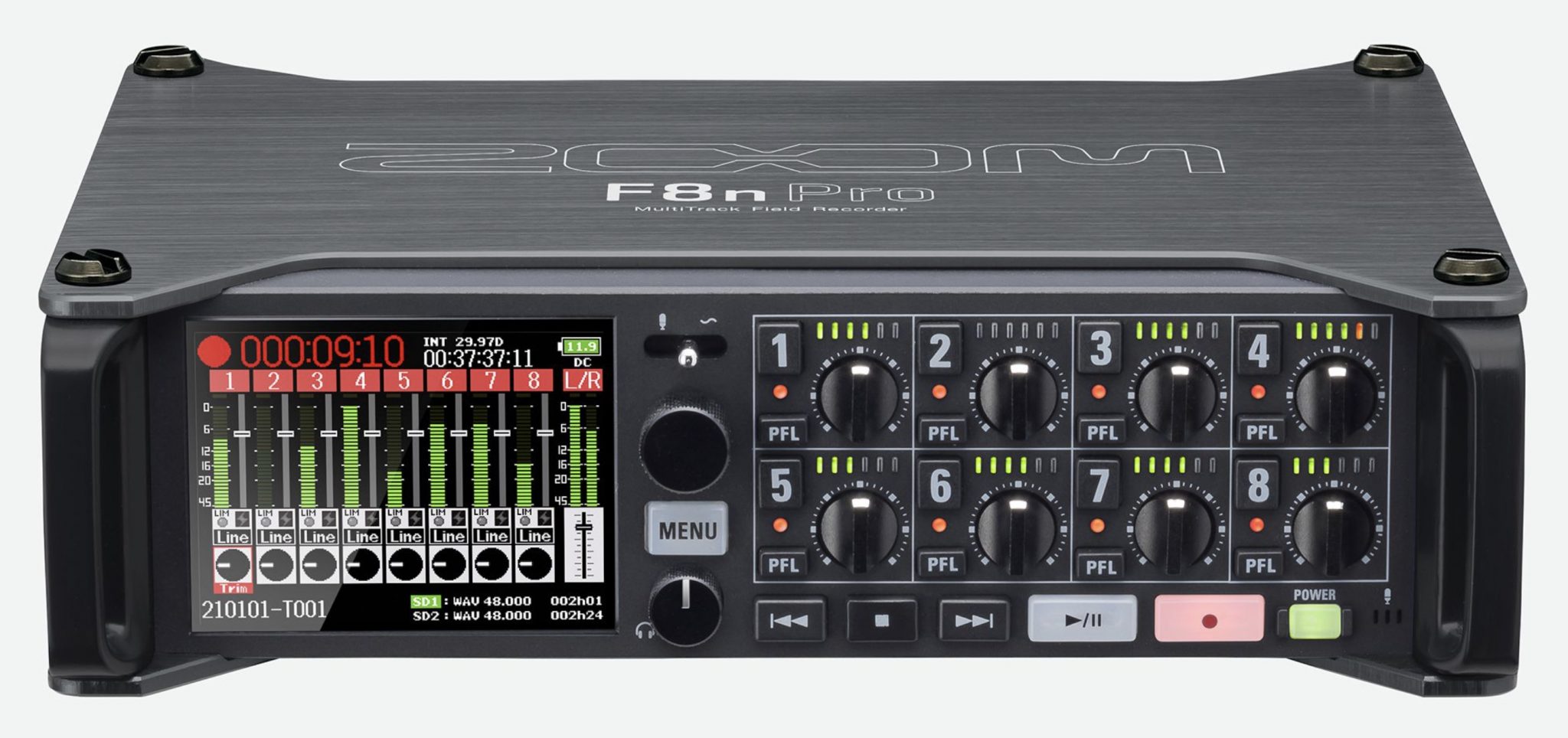 ZOOM F8n Pro Multitrack Field Recorder with 32bit Float Newsshooter