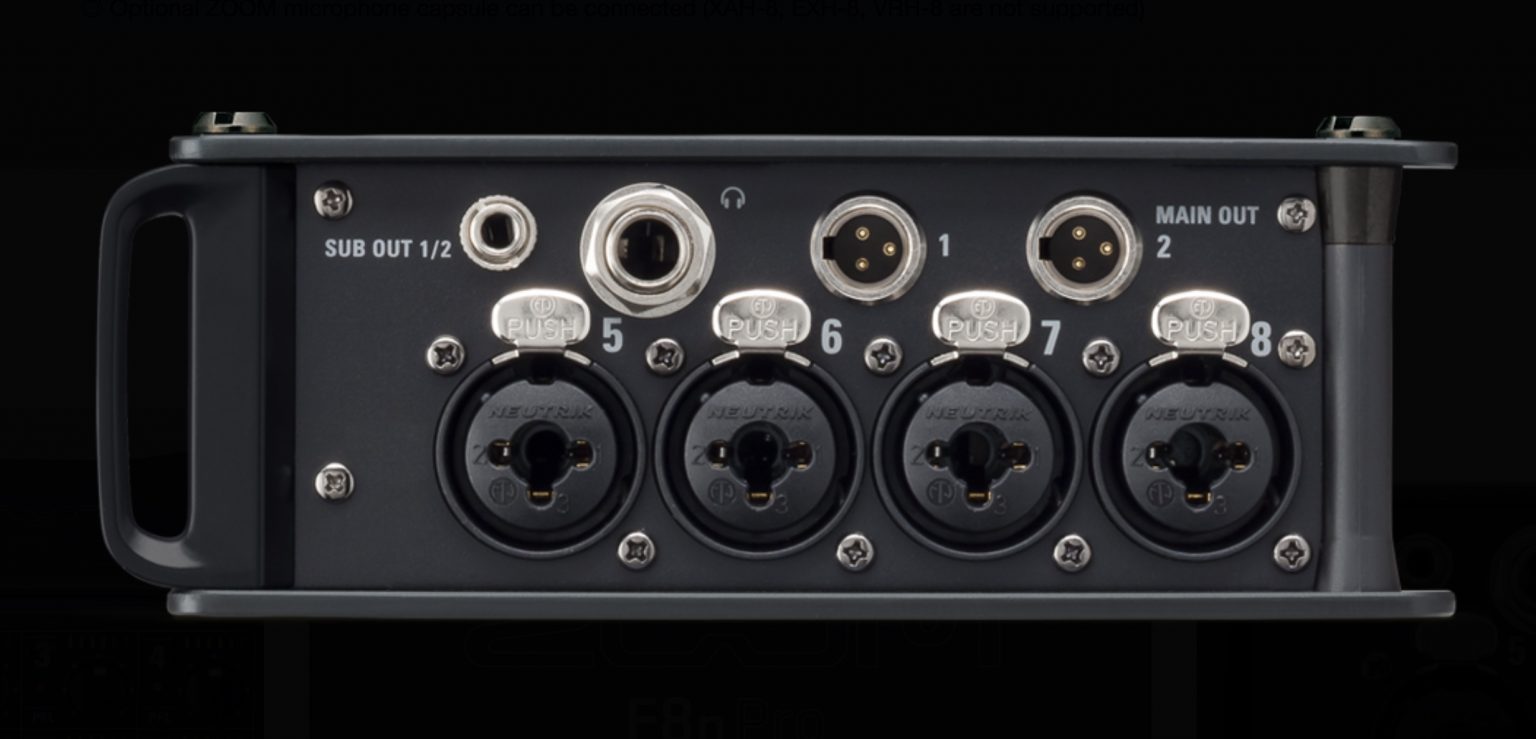ZOOM F8n Pro Multitrack Field Recorder with 32bit Float Newsshooter