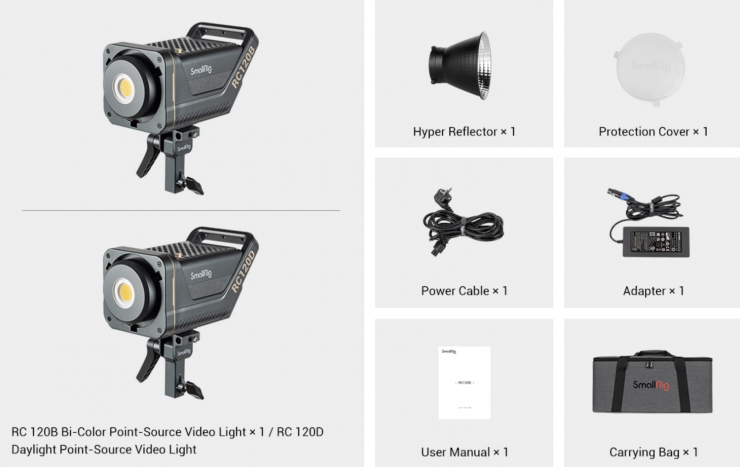 SmallRig enters the lighting world with RC 120D & RC 120B - Newsshooter