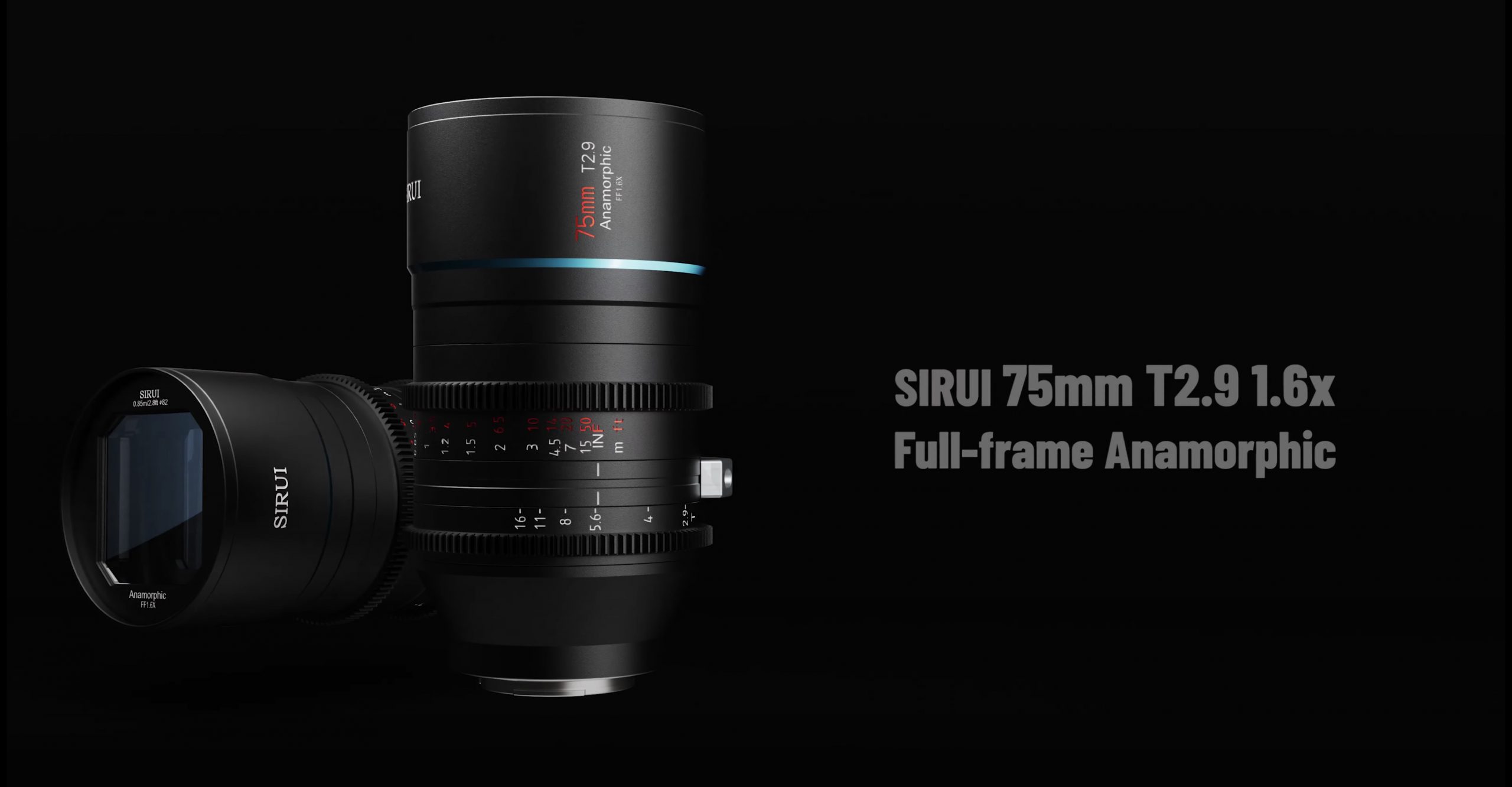 Sirui 35mm Venus T2.9 1.6x Full-Frame Anamorphic Lens With 1.25x
