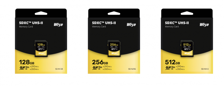 Wise 128GB, 256GB,  512GB V90 SDXC UHS-II Memory Cards - Newsshooter