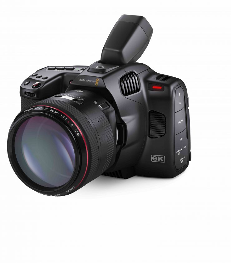 Blackmagic Pocket Cinema Camera 6K G2 Front With EVF