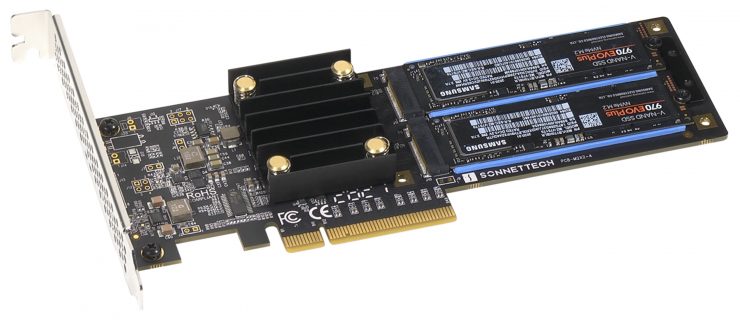 M.2 to PCIe 4-Ch Expander, Using With PCIe X1 to PCIe X16 Expander