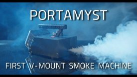 PortaMyst the worlds first V mount smoke machine