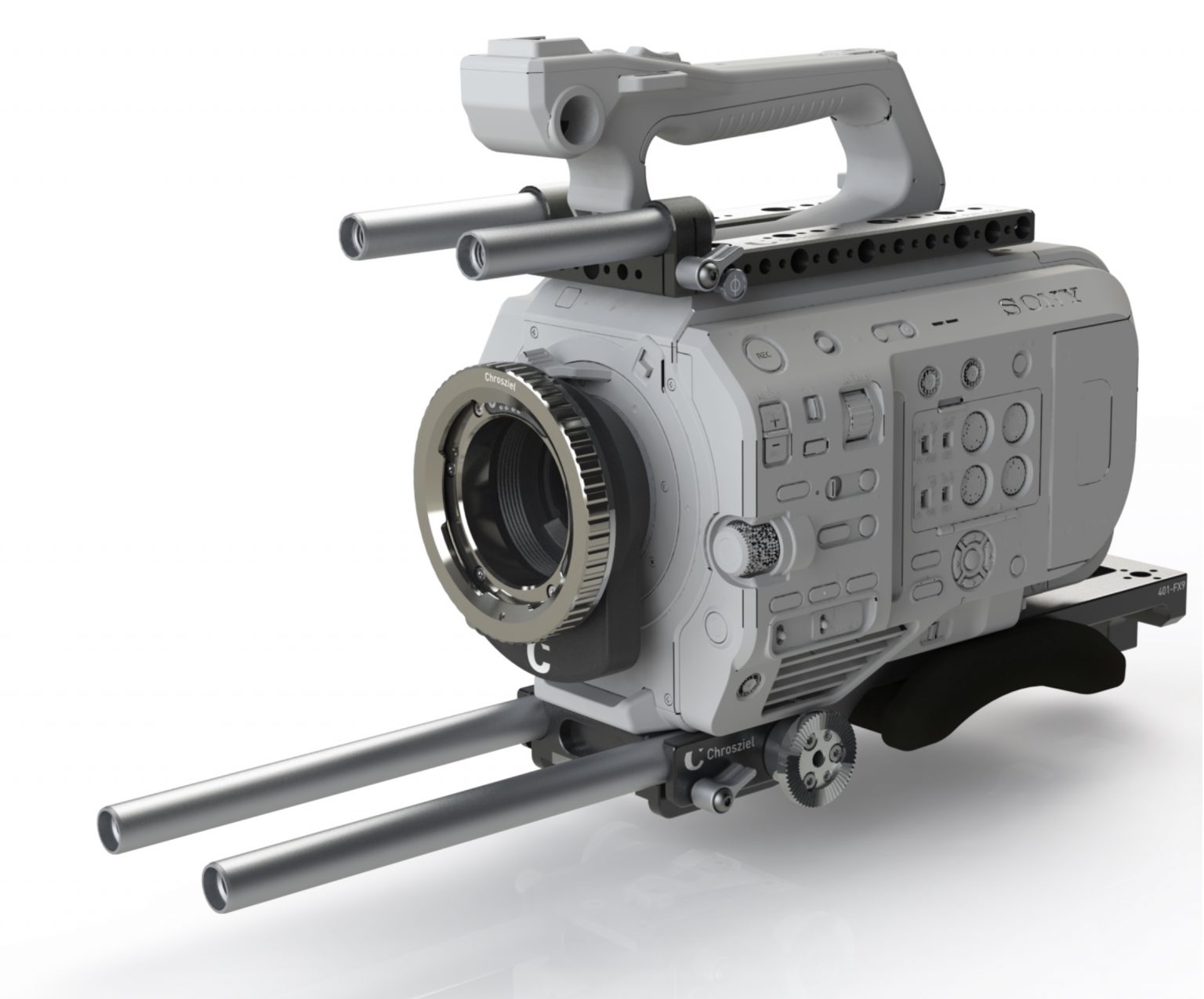 Chrosziel Meta Mount an E mount camera to PL mount lens adapter with