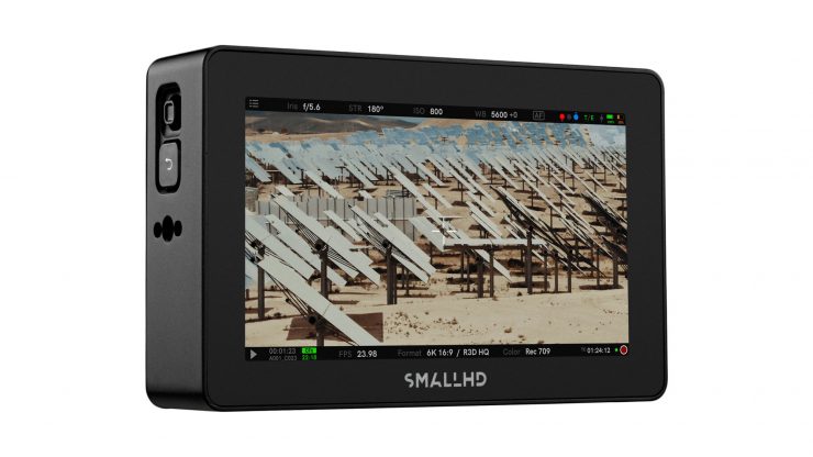 SmallHD 16 0526 Cine 5 Three Quarters 02 Screen On