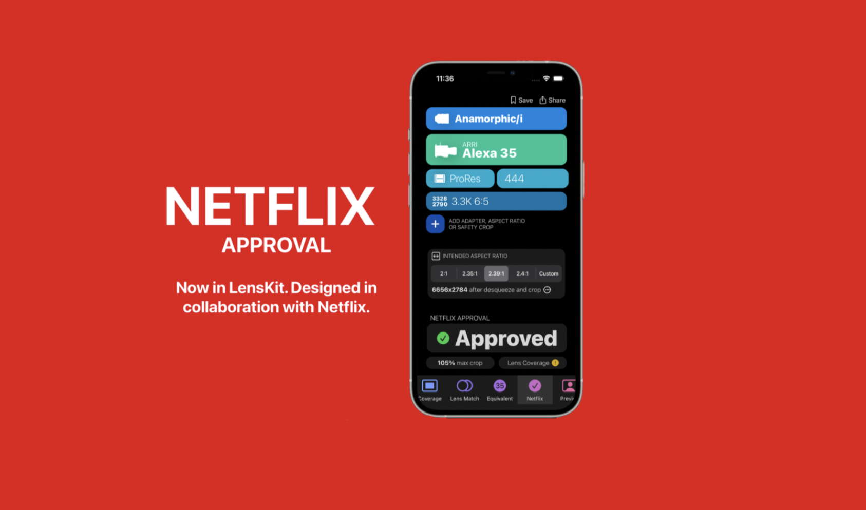LensKit App now shows Netflix Approved Formats & Resolutions Newsshooter