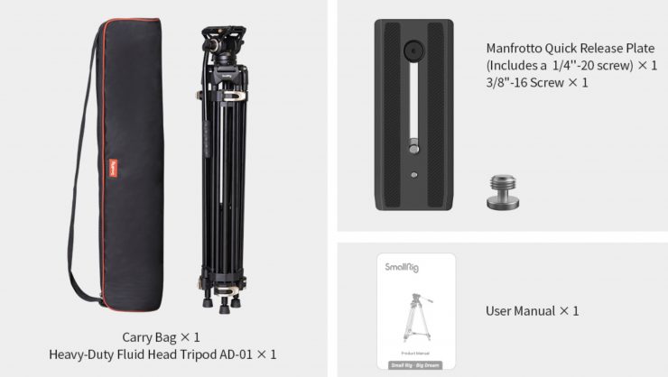 Manfrotto MVH502A Fluid Head and 546B Tripod System with Carrying