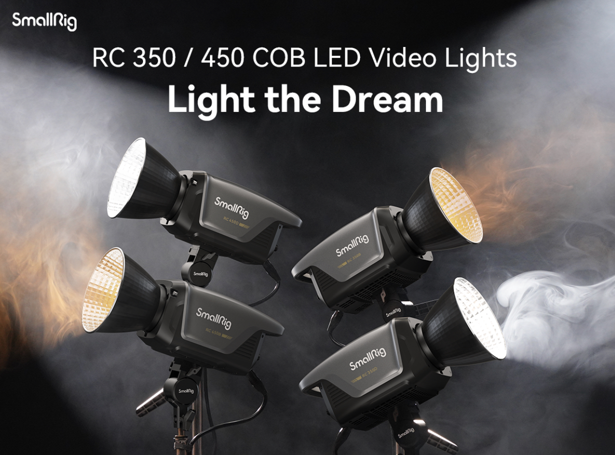 SmallRig présente 4 nouvelles lampes LED COB à haut rendement