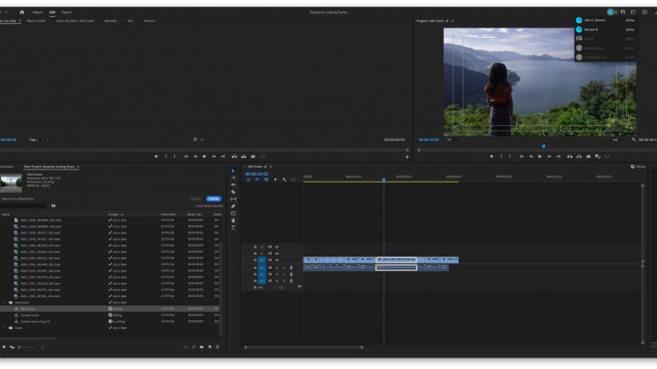 Premiere Pro Collaborative Editing Full Screen