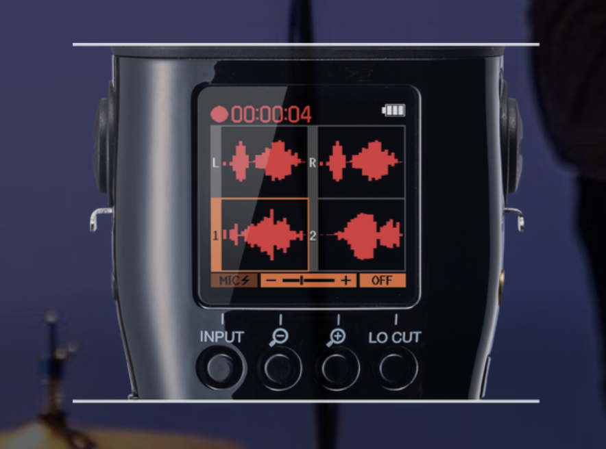 ZOOM M4 MicTrak Stereo Microphone & Recorder- Four Track Recording with ...