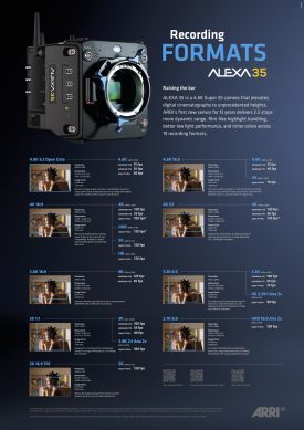 ARRI ALEXA 35 Recording Format Poster