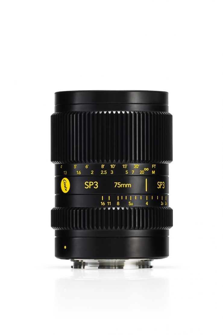 Cooke SP3 75mm Vertical on White