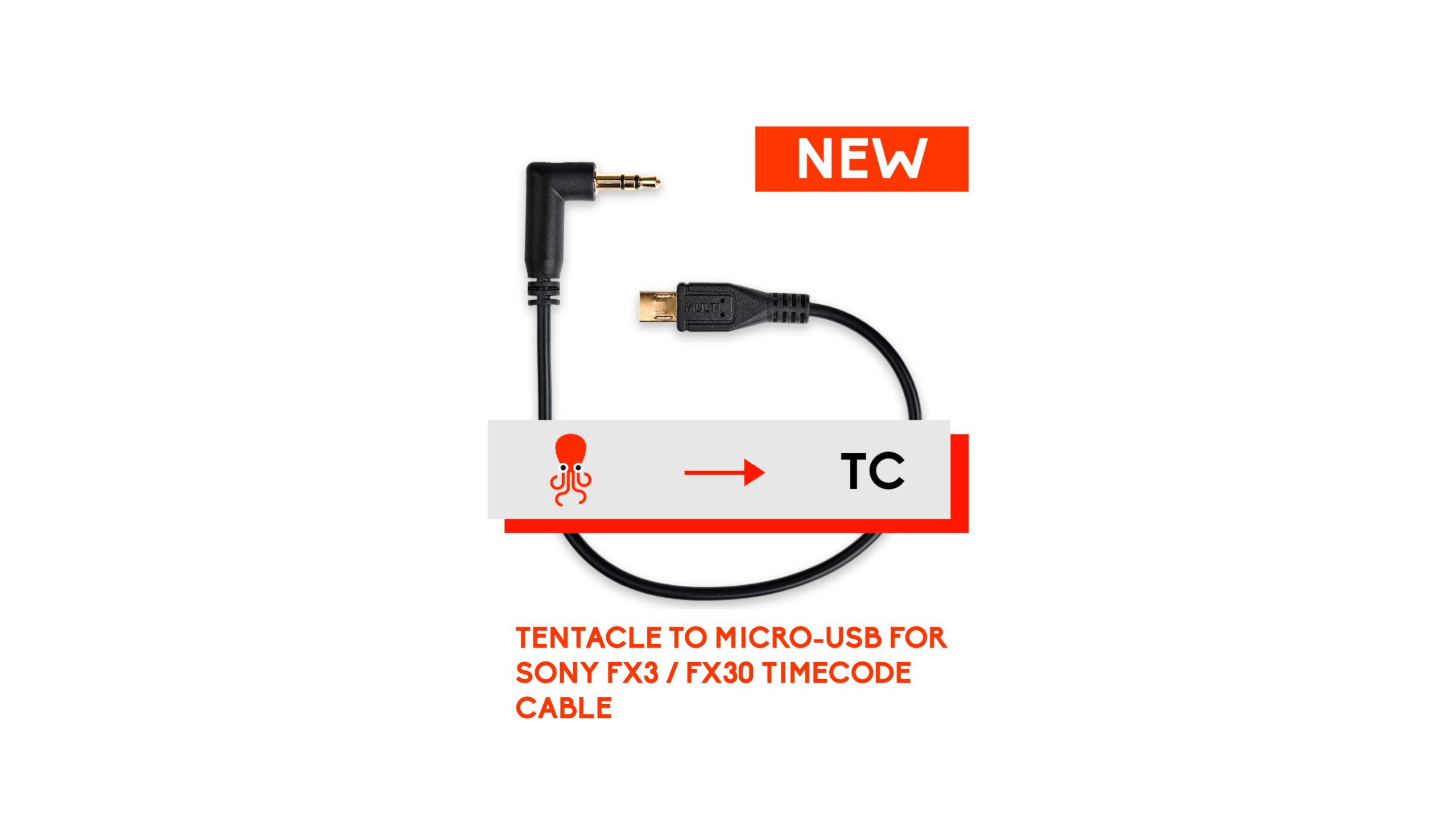 Tentacle to USB-C (A20-Mini / A20-TX) timecode cable