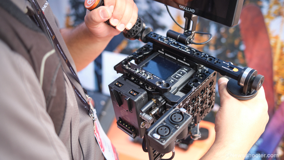 Bright Tangerine RED Komoto X Cage First Look IBC 2023 - Newsshooter