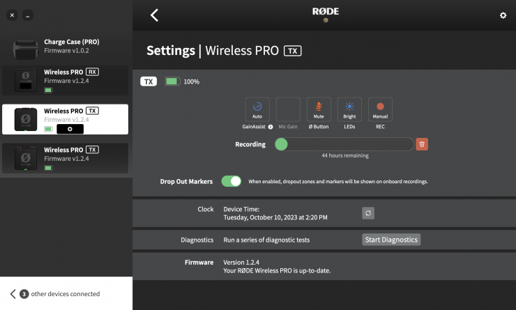 RØDE Wireless Pro System With 32-bit float recording and timecode