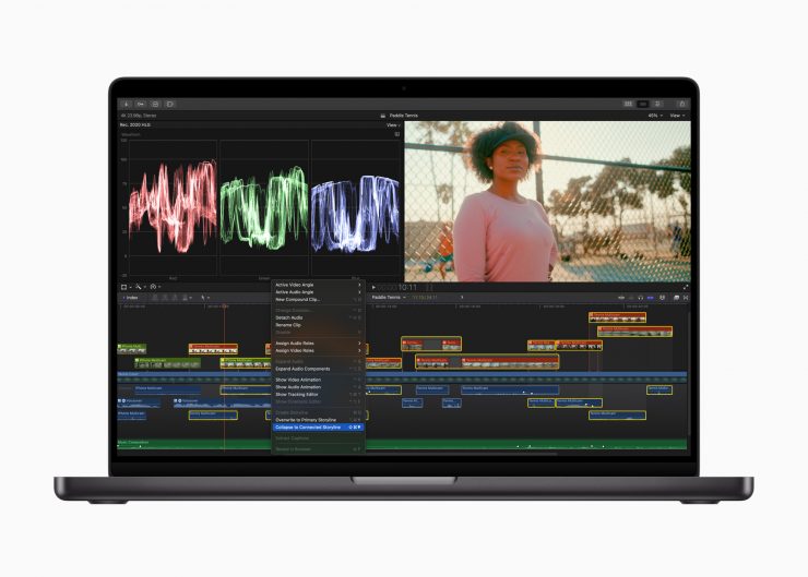 Apple Final Cut Pro składa się w powiązaną historię