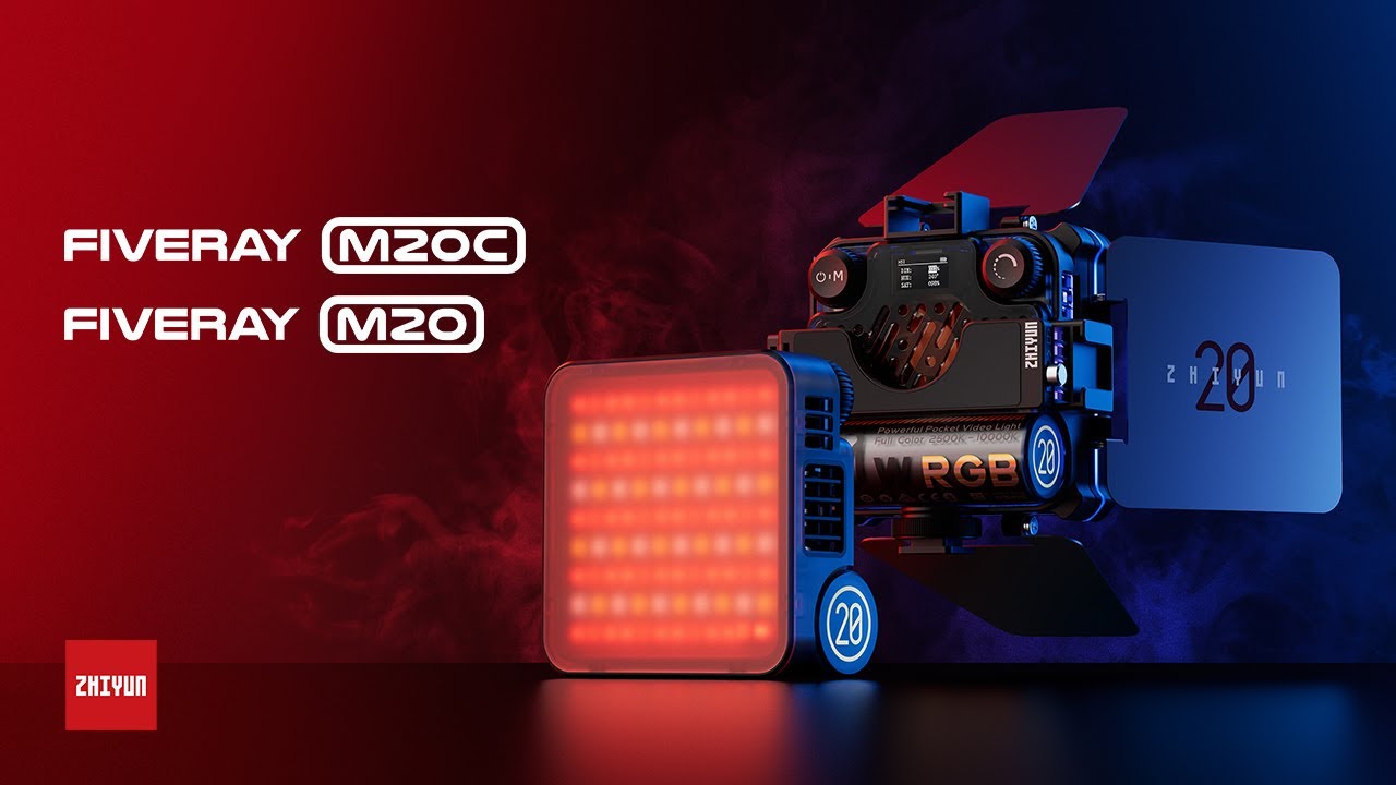 ZHIYUN Pocket-Sized FIVERAY M20 Lighting Series With 20W Power and