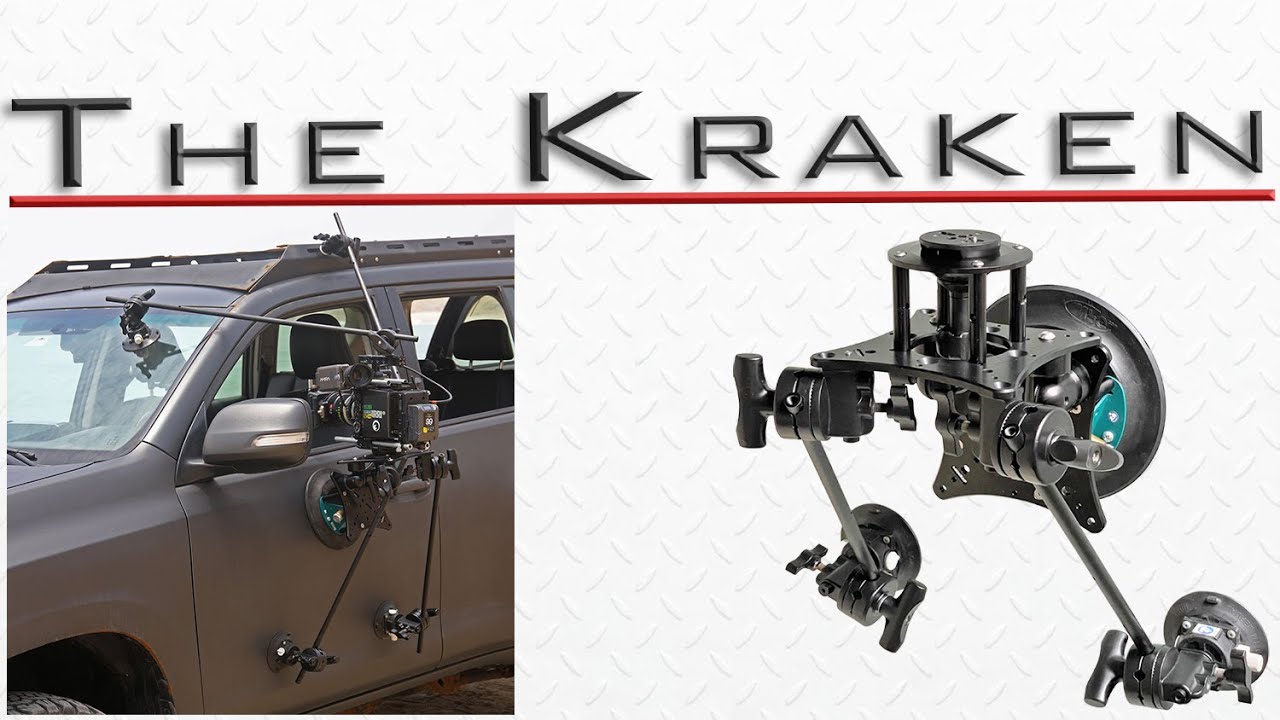 The Kraken Camera Car Mount from RigWheels. Complete Camera Rigging Solution all in One Case.